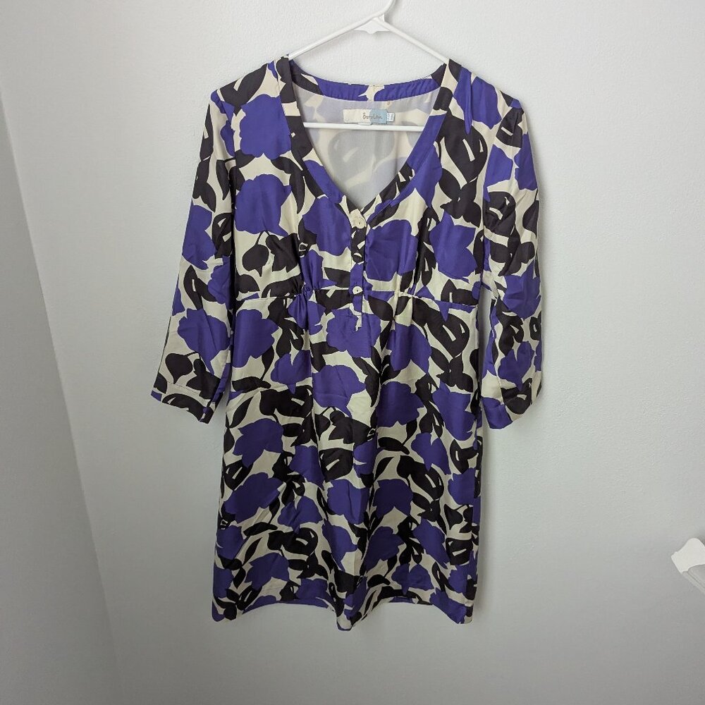 Boden 3/4 Sleeve 100% Silk Dress, 8R